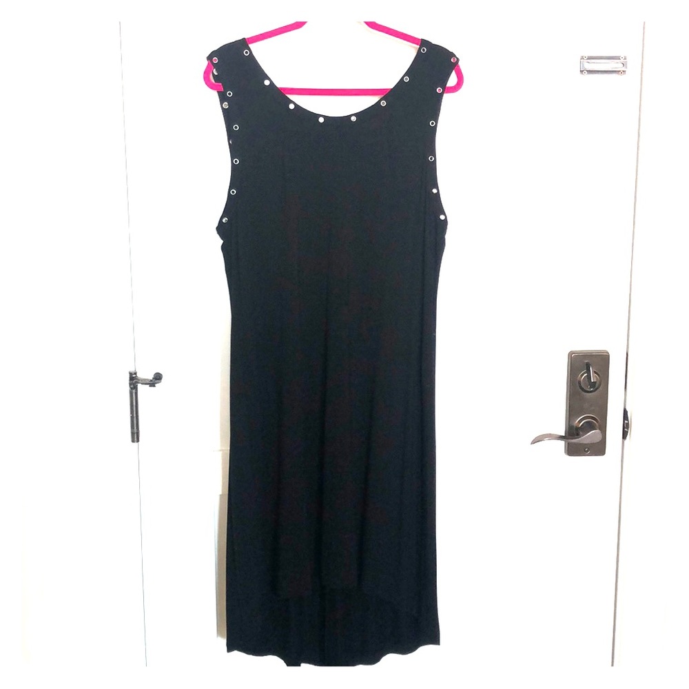High low black dress